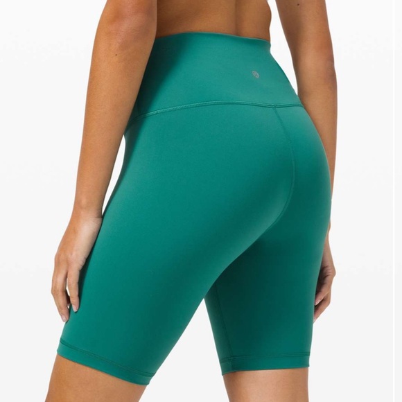 Lululemon Wunder Train High Rise Short 8" Teal Lagoon 4 - Picture 5 of 12